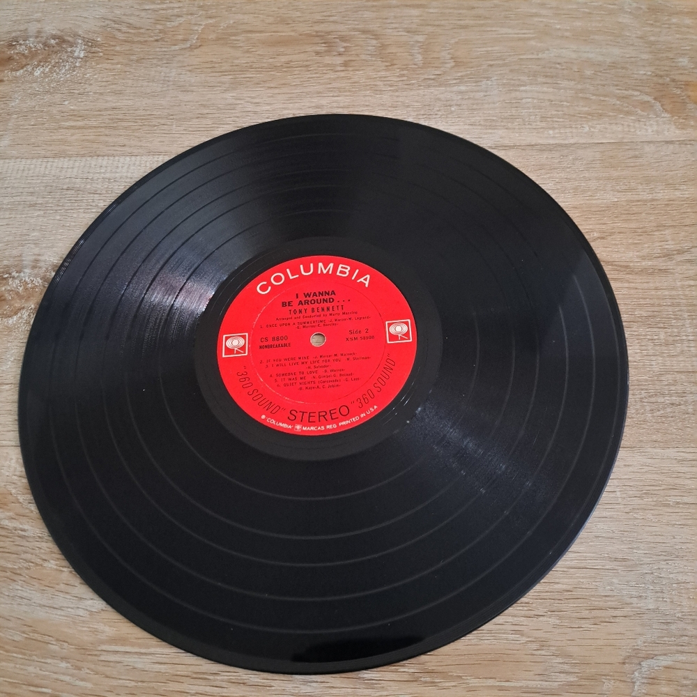 Tony Bennett "I Wanna Be Around" Vinyl Columbia Records Album Vintage Used